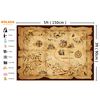 WOLADA Pirate Treasure Map Backdrop 5x3FT 12448