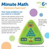 Learning Resources Minute Math Electronic Flash Card, Maths Resources, Homeschool, Maths Travel Games, 3 Difficulty Levels, Ages 6 7 8 Plus