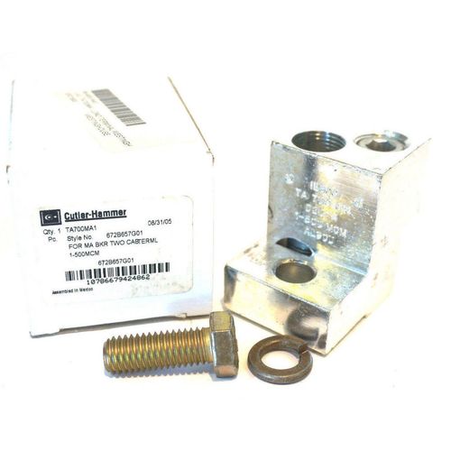 CUTLER HAMMER TA700MA1 Aluminum, Connector/Terminal/PIN, 672B657G01, Terminal Lug KIT