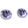 David Van Hagen Mens Gear Lever Button Covers - Black/Silver