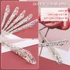 CLFYOU Women Long Nail Ring Cosplay Armor Ring Long Nail Ring Openwork Fake Nail Ring Fake Nail Ring Finger Decoration Finger Nail Nail Women DIY Nail Art Accessories Halloween Costume Gift