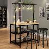 42" Kitchen Island Storage Bakers Rack, Microwave Oven Stand, Coffee Bar Table