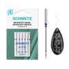 Microtex (Sharp) Sewing Machine Needles, Size 100/16, Includes Large Needle Threader