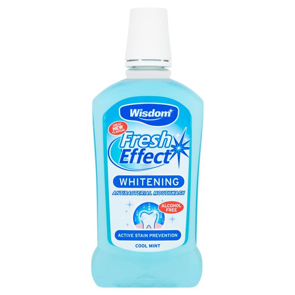 WISDOM Fresh Effect Whitening Antibacterial Mouthwash 500ml