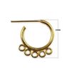 18K Gold Overlay Chandelier FG-178 23MM