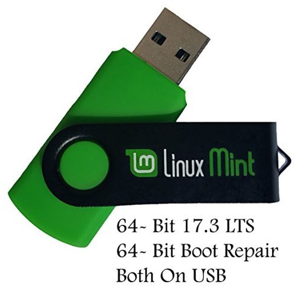 Learn How To Use Linux, Linux Mint 17.3 Cinnamon Bootable 8GB USB Flash Drive - Includes Boot Repair And Install Guide- Better Than Windows