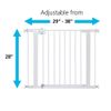 Easy Install 28" High Walk Thru Gate, Fits between 29" and 38"