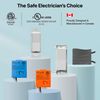 Levven Single-Pole Dimming Wireless Switch Kit - Push Button Switch, Orange, Automatic Operation
