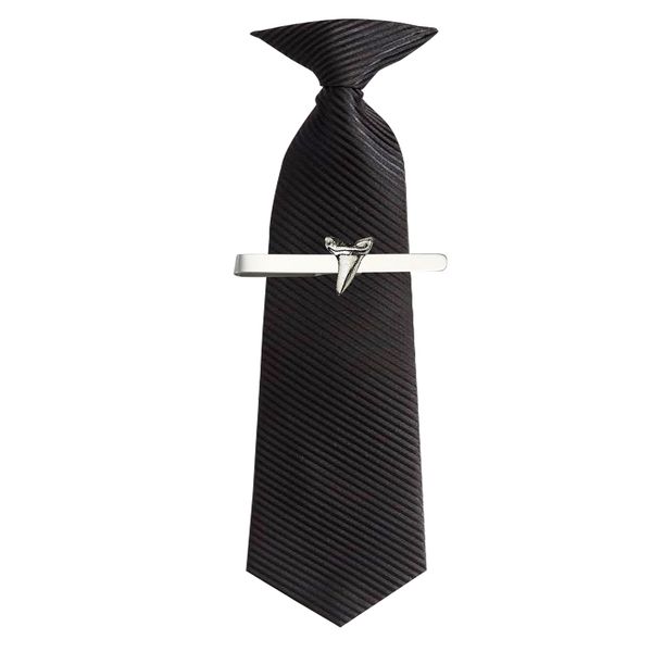 Shark Tooth Tie Clip with Gift Box