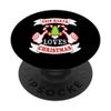 This Baker Loves Christmas Funny Bakery Pastry Chef Gift PopSockets Swappable PopGrip
