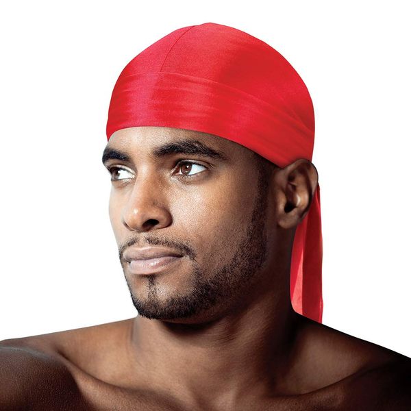 Tyche Silky Durag Royal Silky Collection Ultra Stretch Red