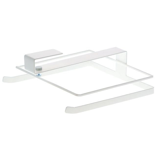 Yamazaki Industries Nordic Style Under Cabinet Storage Cutting Board Storage Hanging Shelf Under Cabinet Cutting Board Holder Plate White Size (W x D x H): Approx. 9.8 x 10.4 x 4.3 inches (25 x 26.5 x 11 cm) Plate 3571