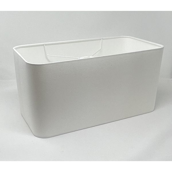 Cream Cotton Rounded Rectangle Lampshade