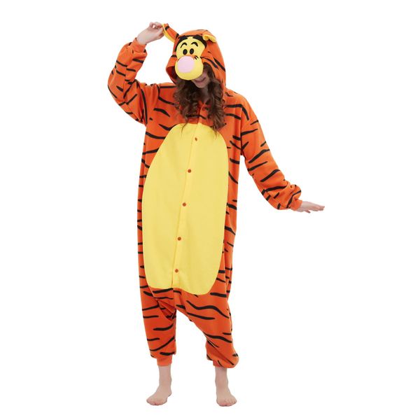 ECOCNACH Animal Onesie Adult Unisex One-Piece Pajamas Cosplay Costume For Men Women