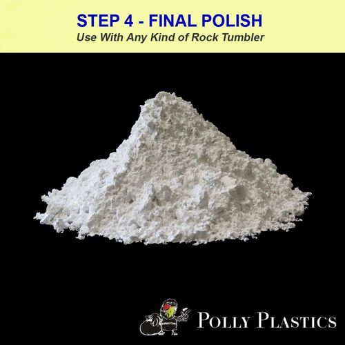 Polly Plastics Rock Tumbler Grit Refill, Final Polish 1200 Fine Aluminum Oxide, Stage 4 for Tumbling Stones (2 Pack) (1 lb.)