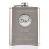 Engraved Graduation Gift - Pewter Dad Feature Pocket Watch & Hip Flask Gift Set