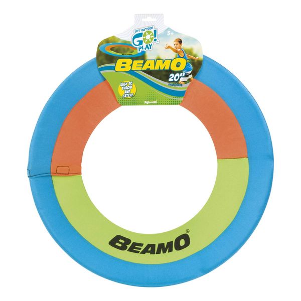 Toysmith - Get Outside GO! Beamo Flying Hoop - 20-Inch, Assorted Colors, Outdoor Game for Kids and Adults