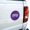 TCU Primary Logo Automotive Car Window Locker Circle Bumper Sticker