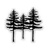 GT Graphics Spruce Trees - 12" Vinyl Sticker Waterproof Decal