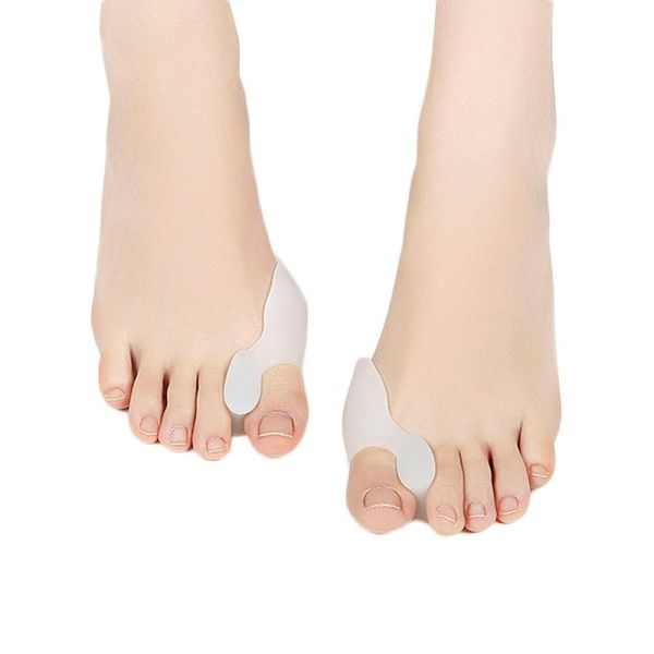 PEDIMEND Silicone Gel Toe Separators (4PAIR) - Absorbs Pressure & Friction - Perfect for Bunions, Hallux Valgus – Big Toe Alignment - Bunions Treatment Spacers - Unisex - Foot Care