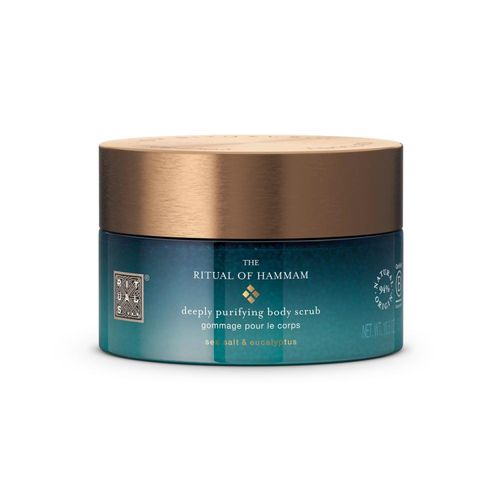 RITUALS Body Scrub The Ritual of Hammam - Body Scrub with Eucalyptus, Rosemary and Sea Salt Crystals - 94% Ingredients of Natural Origin - 300g