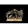 Icy Craft Stable Gold Glitter Nativity