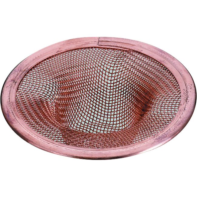 Pearl Metal HB-4181 Garbage Strainer Net, 2.8 inches (7 cm), Drain Stopper, Pure Copper, Made in Japan, Antibacterial, At Aqua