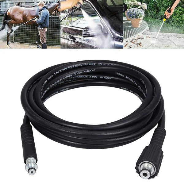 Hochdruckschlauch 5m kompatibel mit Hochdruckreiniger Kärcher K2, K3, Quick Connect Anschlüsse mit Click Quick Connect Stecksystem wie 2.641-721.0 mit beidseitigem Quick Click