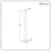 Milano - Pewter Radiator Pipe Sleeve Covers and Flanges