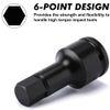 Utoolmart 1/2-Inch Drive Allen Bit Socket, 17mm Hex Socket, Cr-Mo Steel, Master Impact Hex Driver, 1pcs