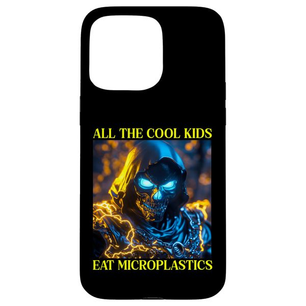 iPhone 15 Pro Max Funny Oddly Specific Dank Meme Hard Skeleton Microplastic Case