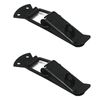 2PCS Iron Tension Clasp, 73mm Spring Loaded Toggle Latch with Lock Ring for Box Drawer Cabinet