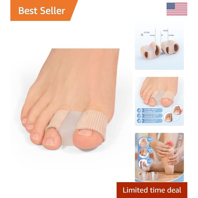 Toe Spacers Separators: Gel Lining, Bunion Pain Relief, Breathable Fabric - 4