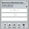 Phomemo D30 White Labels - Self-Adhesive, 14x50mm/0.55x1.97inch, 3 Rolls
