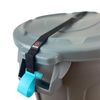 SideArm by BinClaw - Maximum Security - Trash Can Lock Security Device, Universal Fit, Dual Clasp Protection, No Tools Required (SideArm Round Trash Cans)