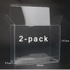 RUITROLIKER Clear Plastic Protector Case Box Sleeve Display Box for 2-Pack Figures 5PCS