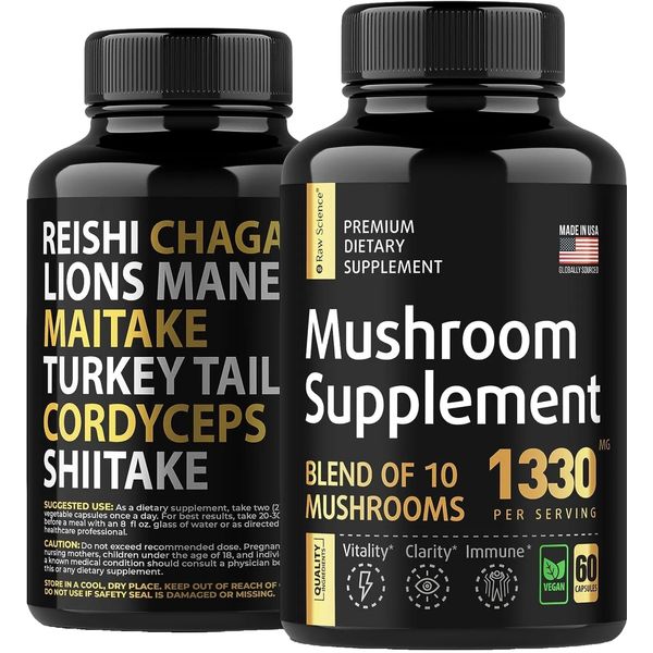 Mushroom Blend Nootropic Supplement w/ Lions Mane