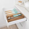 Smart Design Acacia Cutlery Tray 6.1" x 15" x 2"
