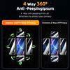 Slanku [2 Pack for iPhone 15 Privacy Screen Protector, [4 Way 360°] Anti-Spy, Full Coverage, Private Tempered Glass, Zero Bubble, Case Friendly