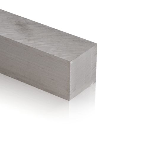 Fits Metall Aluminium square material, AlMg4.5, 20 x 20 mm, length: 250 mm +/- 5 mm