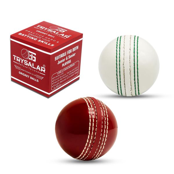 Hash Cricket Balls for Training, Coaching, Practice & Excellent Bounce Skills Soft Foam Rubber Cricket Ball with Durable Traditional Seams Stitched for All Age Players (Red)