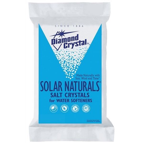 Diamond Crystal 804017 Solar Naturals Water Softener Salt, 50 Lbs