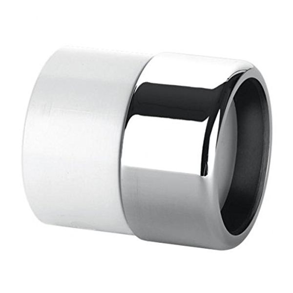 McAlpine ABS32/35G-CB Straight Chrome Plated Brass x ABS Connector, White