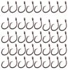 50pcs Fishing 4X Strong Offset Circle Hooks - Size 3/0