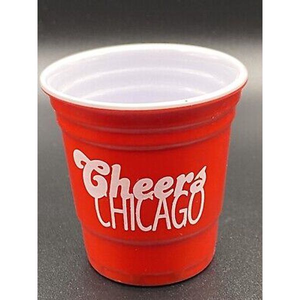 Cheers, Chicago, Souvenir Red Solo Cup Shot Glass