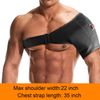 Heated Shoulder Brace Rotator Cuff Support Arthritis Compression Adjustab Sleeve