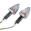 Bike It Motorcycle Mini Arrow Indicators - Carbon Effect Body