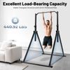 Pull Up Bar with Thickened Pipe, Triangular Pull Up Station, Multifunctional Adjustable Height Pull Up Bar Freestanding for Home Gym Strength Training Equipment, (Max. Load: 200kg/440.92lbs)