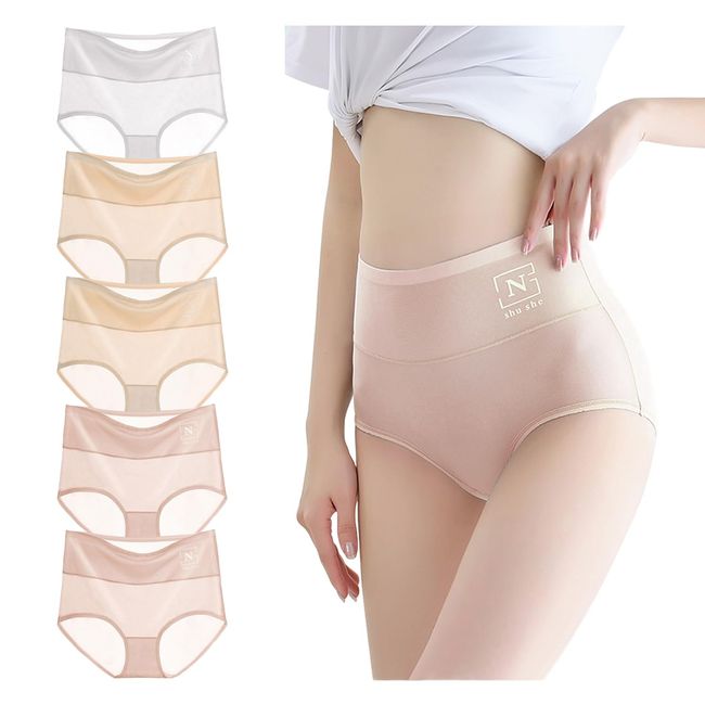 8Pcs/set Ice silk underwear women's sexy seamless panties hollow breathable  ultra-thin quick-drying mid-waist women's underwear