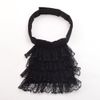 BLESSUME Steampunk Lace Jabot Black